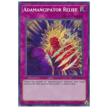 Adamancipator Relief (Secret Rare) – Secret Slayers | Carta YUGIOH en México
