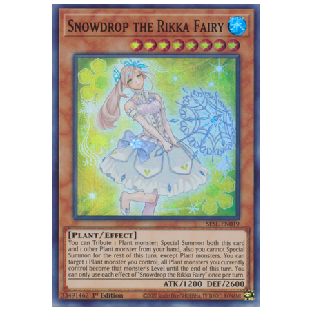 Snowdrop the Rikka Fairy (Super Rare) – Secret Slayers | Carta YUGIOH en México