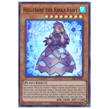 Hellebore the Rikka Fairy (Super Rare) – Secret Slayers | Carta YUGIOH en México