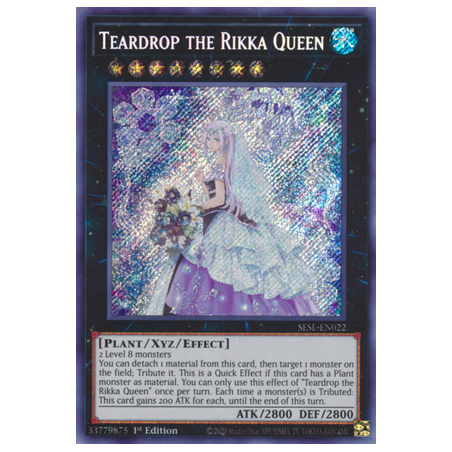 Teardrop the Rikka Queen (Secret Rare) – Secret Slayers | Carta YUGIOH en México