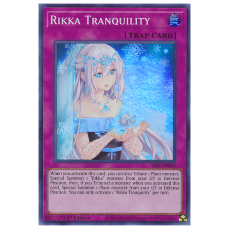 Rikka Tranquility (Super Rare) – Secret Slayers | Carta YUGIOH en México