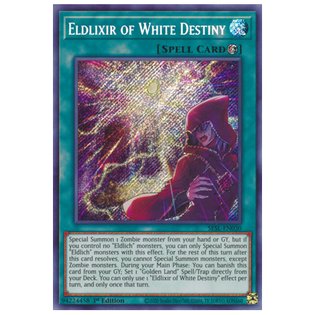 Eldlixir of White Destiny (Secret Rare) – Secret Slayers | Carta YUGIOH en México