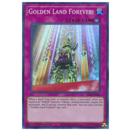 Golden Land Forever! (Super Rare) – Secret Slayers | Carta YUGIOH en México