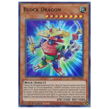 Block Dragon (Super Rare) – Secret Slayers | Carta YUGIOH en México