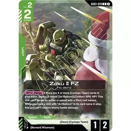 Zaku II FZ (Rare)