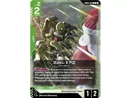 Zaku II FZ (Rare)