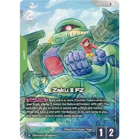 Zaku II FZ (Rare +)
