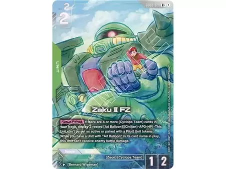 Zaku II FZ (Rare +)