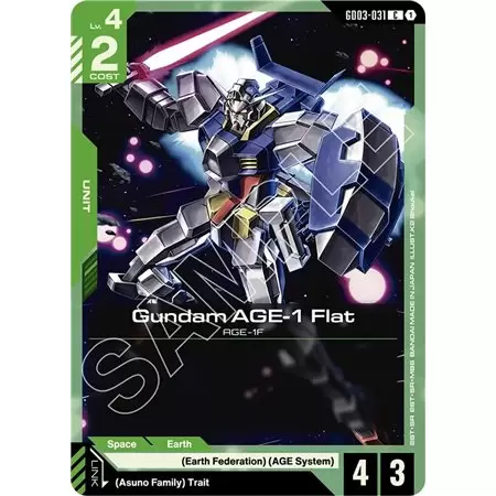 Gundam AGE-1 Flat (Common)