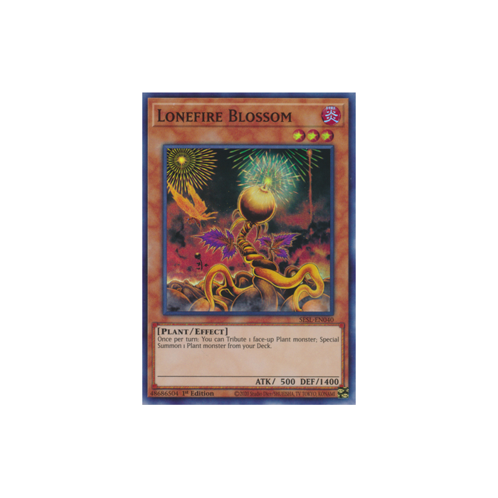 Lonefire Blossom (Super Rare) – Secret Slayers | Carta YUGIOH en México