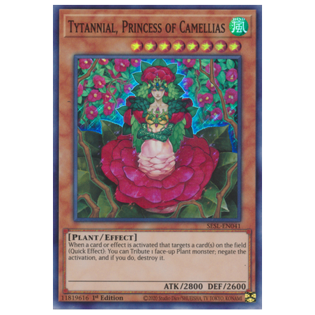 Tytannial, Princess of Camellias (Super Rare) – Secret Slayers | Carta YUGIOH en México