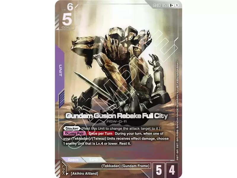 Gundam Gusion Rebake Full City (Rare +)