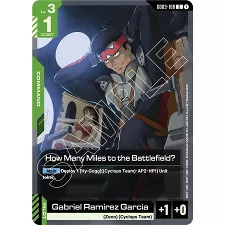 How Many Miles to the Battlefield? (Common)