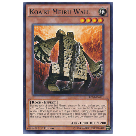 Koa'ki Meiru Wall (Super Rare) – Secret Slayers | Carta YUGIOH en México