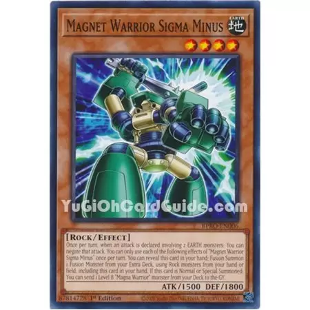Magnet Warrior Sigma Minus (Common)