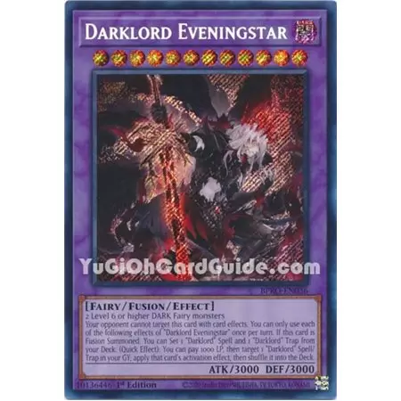 Darklord Eveningstar (Secret Rare) 