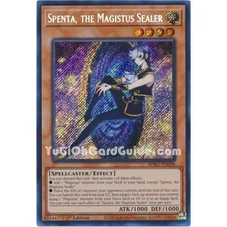 Spenta, the Magistus Sealer (Secret Rare) 