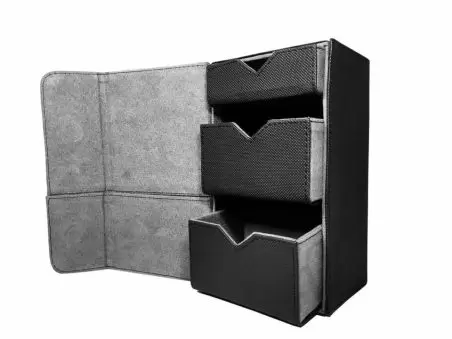 Portadeck Dark Fortress 2 Window Triple Pack Color Negro