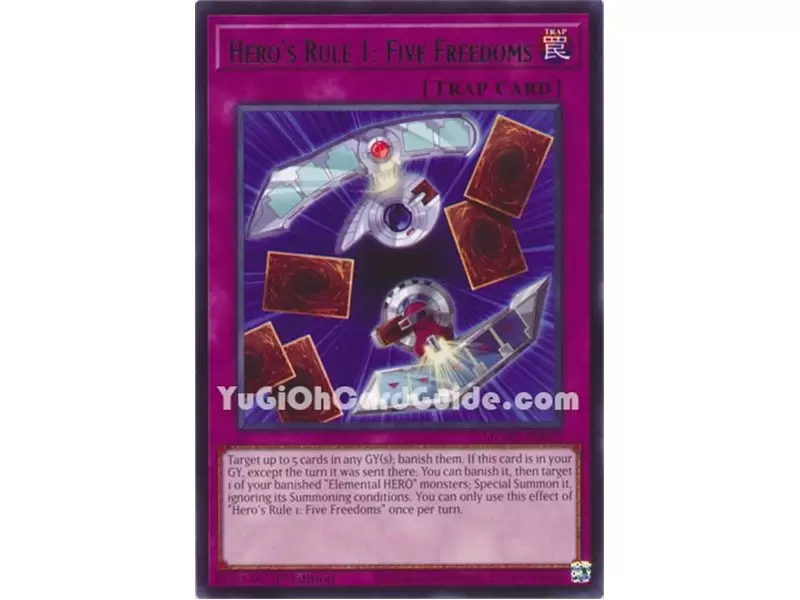 Hero's Rule 1: Five Freedoms (Rare)