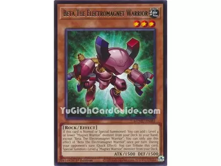 Beta The Electromagnet Warrior (Rare)