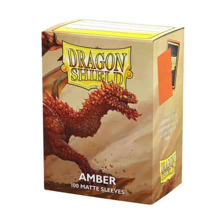 Micas Dragon Shield Standard Matte C/100 Amber