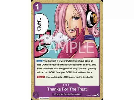 Thanks for the Treat. (Common)