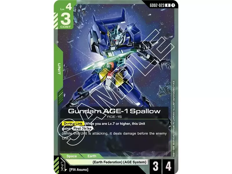 Gundam AGE-1 Spallow (Rare)