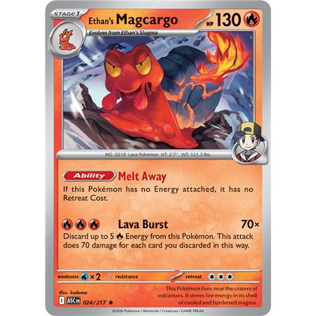 Ethan's Magcargo (Rare Holofoil)