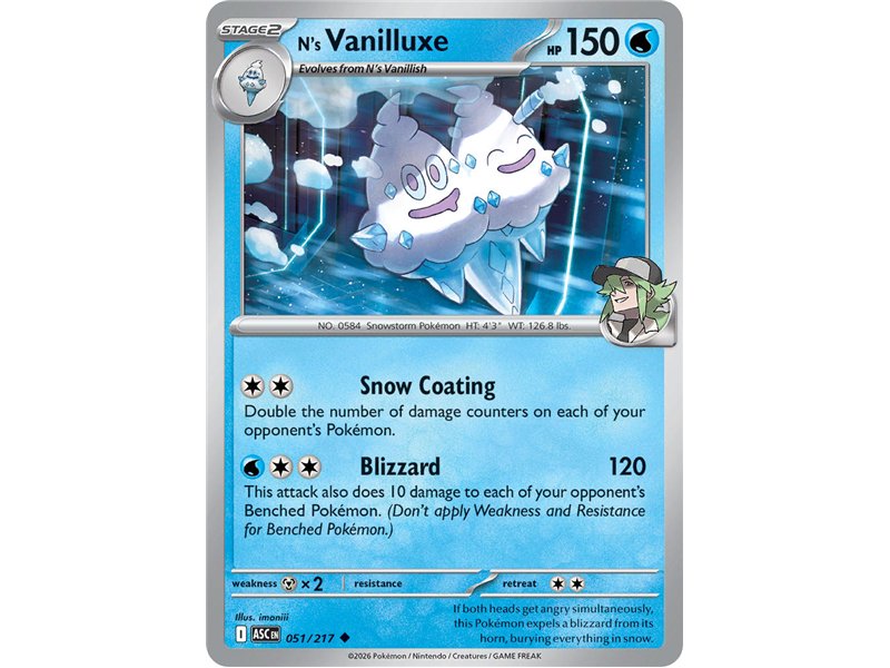 N's Vanilluxe (Uncommon)