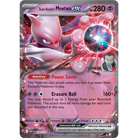 Team Rocket's Mewtwo ex (Double Rare)