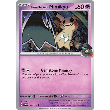 Team Rocket's Mimikyu (Uncommon)
