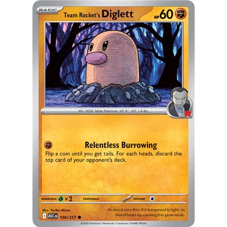 Team Rocket's Diglett (Common)