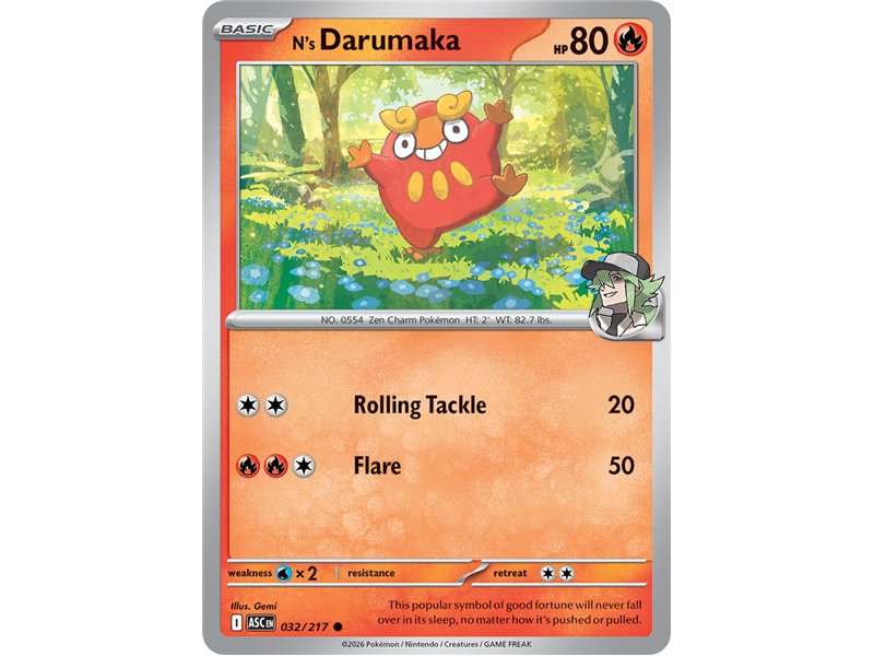 N's Darumaka (Common/Reverse Holofoil)