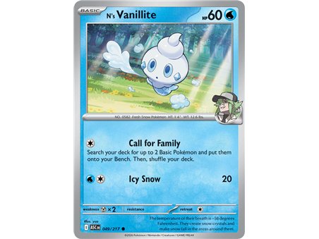 N's Vanillite (Common/Reverse Holofoil)