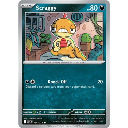 Scraggy (Common/Reverse Holofoil)