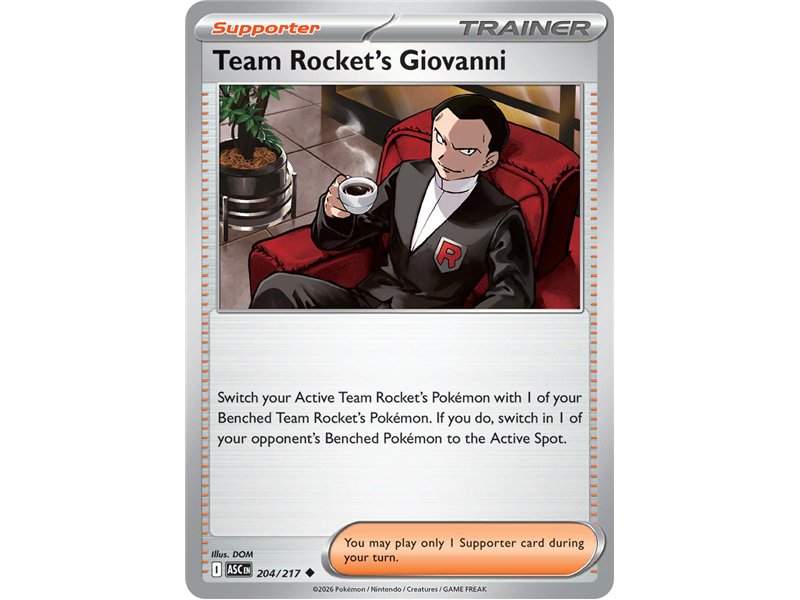 Team Rocket's Giovanni (Common/Reverse Holofoil)