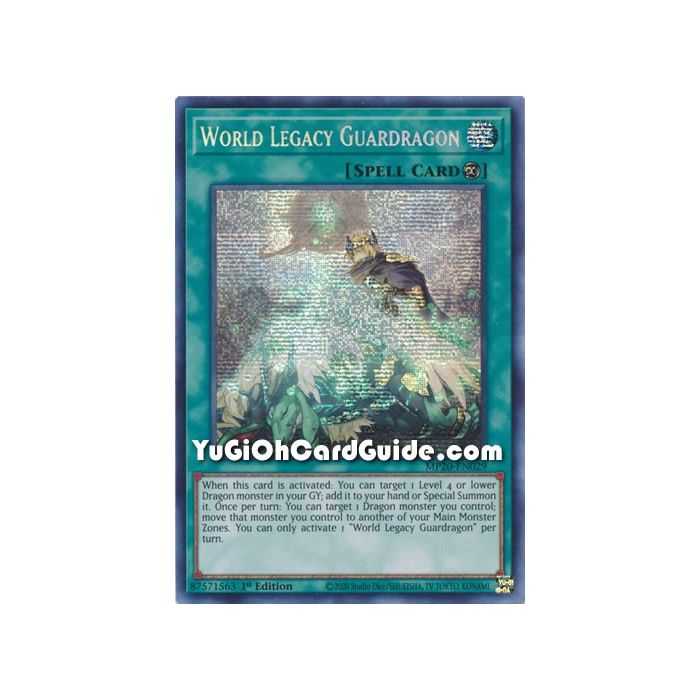 World Legacy Guardragon (Secret Rare) – 2020 Tin of Lost Memories | Carta YUGIOH en México