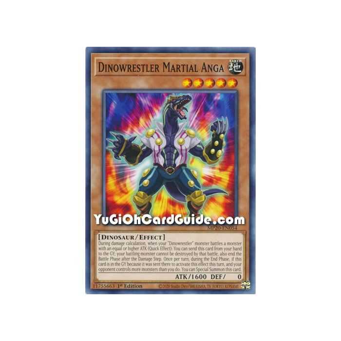 Dinowrestler Martial Anga – 2020 Tin of Lost Memories | Carta YUGIOH en México