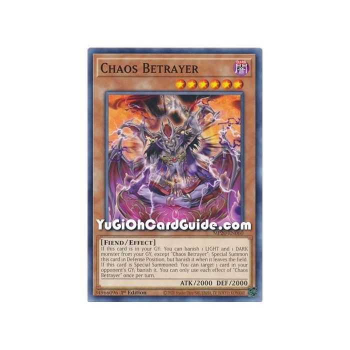 Chaos Betrayer (Common) – 2020 Tin of Lost Memories | Carta YUGIOH en México