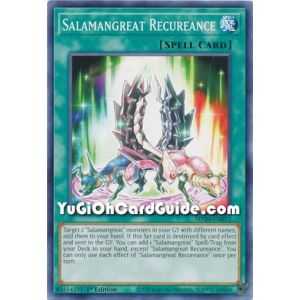 Salamangreat Recureance (Common) – 2020 Tin of Lost Memories | Carta YUGIOH en México