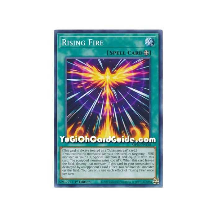 Rising Fire (Common) – 2020 Tin of Lost Memories | Carta YUGIOH en México