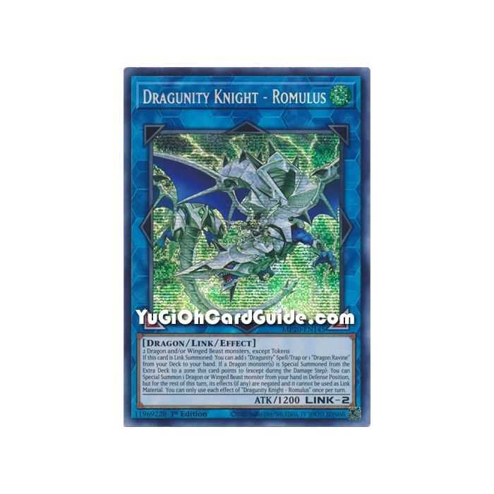 Dragunity Knight - Romulus (Secret Rare) – 2020 Tin of Lost Memories | Carta YUGIOH en México