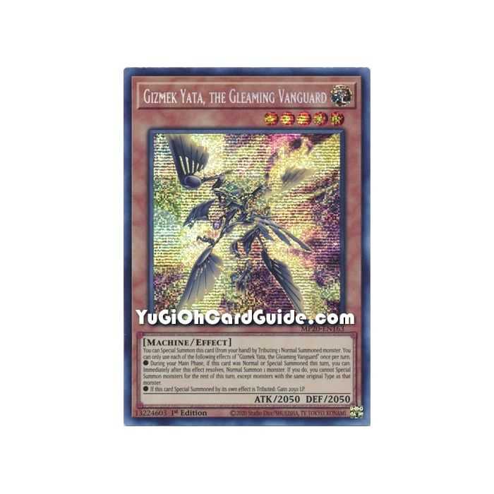 Gizmek Yata, the Gleaming Vanguard (Secret Rare) – 2020 Tin of Lost Memories | Carta YUGIOH en México