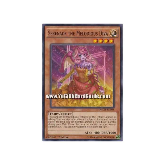 Serenade the Melodious Diva (Common) – The New Challengers | Carta YUGIOH en México