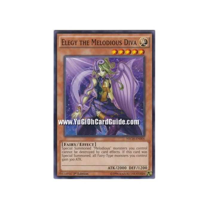 Elegy the Melodious Diva (Common) – The New Challengers | Carta YUGIOH en México