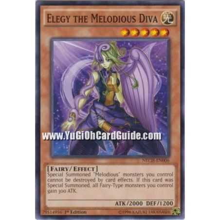 Elegy the Melodious Diva (Common) – The New Challengers | Carta YUGIOH en México