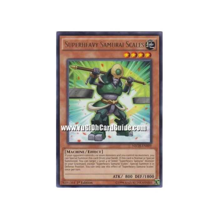 Superheavy Samurai Scales (Rare) – The New Challengers | Carta YUGIOH en México