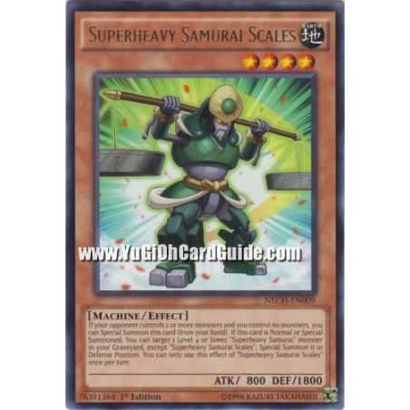 Superheavy Samurai Scales (Rare) – The New Challengers | Carta YUGIOH en México