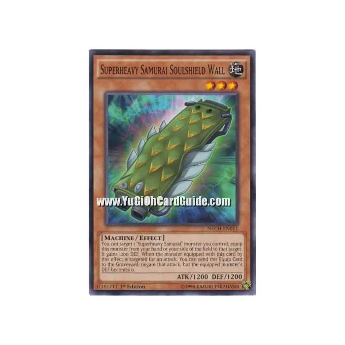 Superheavy Samurai Soulshield Wall (Common) – The New Challengers | Carta YUGIOH en México