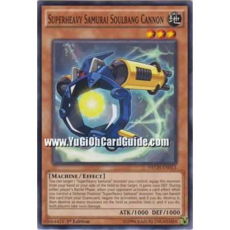 Superheavy Samurai Soulbang Cannon (Common) – The New Challengers | Carta YUGIOH en México